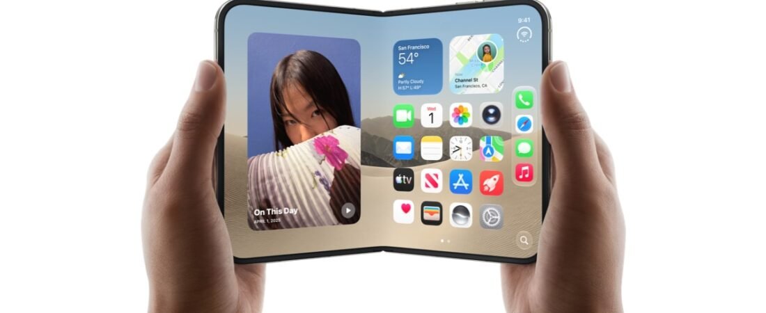 애플 첫 폴더블 ‘iPhone Duo’ 나왔다… 접어도 화면 90%, 가격은 1,999달러