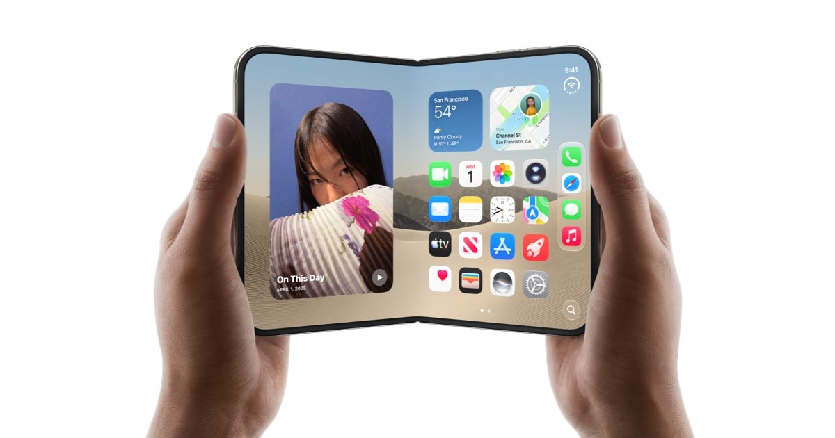 애플 첫 폴더블 ‘iPhone Duo’ 나왔다… 접어도 화면 90%, 가격은 1,999달러
