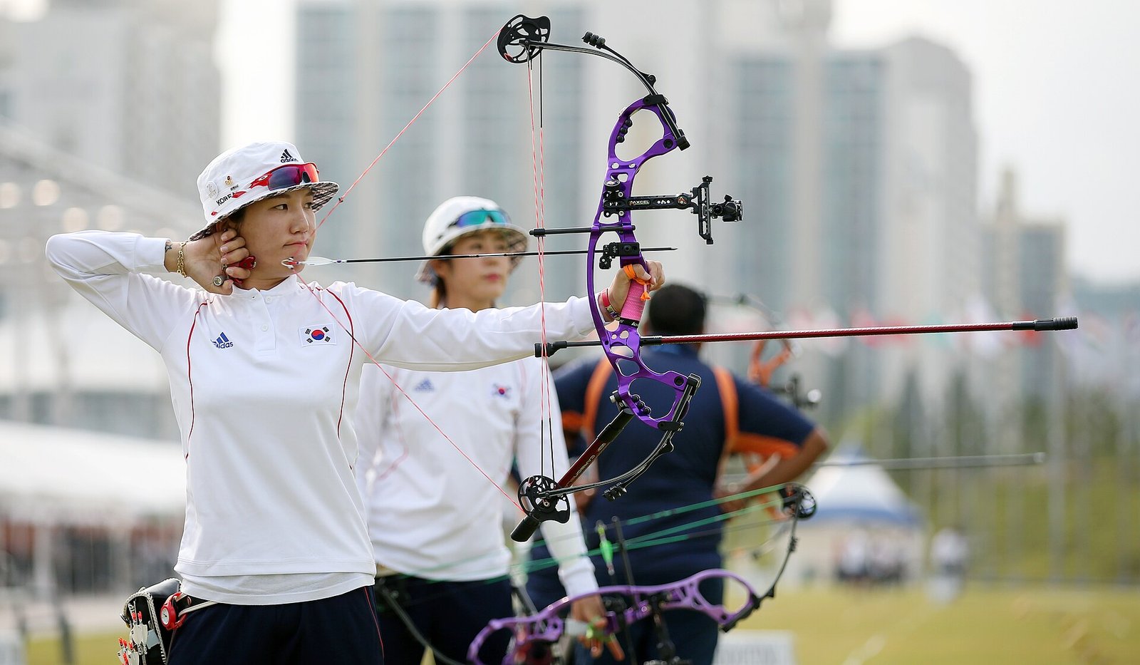 2014 인천 아시안게임 양궁 경기 중인 한국 여자 대표팀 (자료사진·위키미디어)