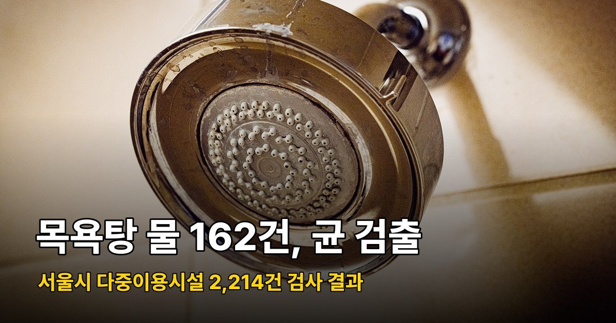 서울 목욕탕·찜질방 균 검출 162건, 우리 집 샤워기는 괜찮을까